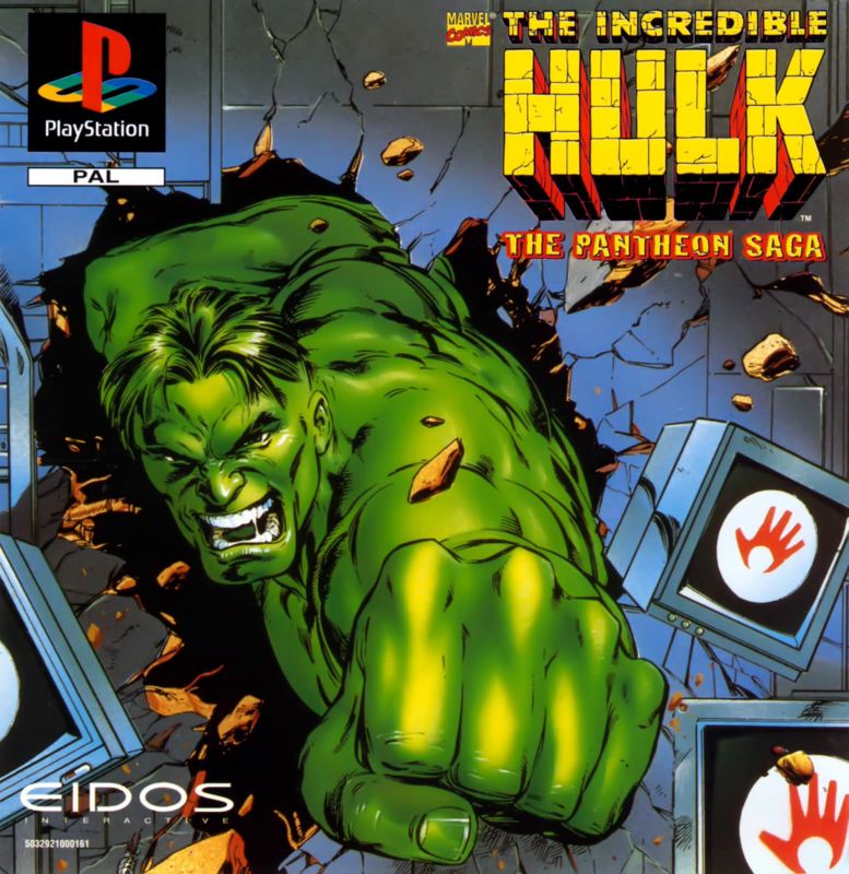 The Incredible Hulk box art for Sega Saturn
